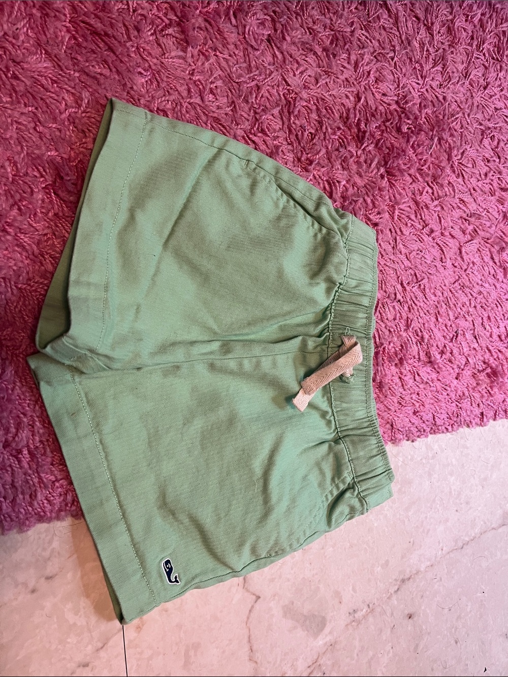 Vineyard Vines light green girls' drawstring shorts